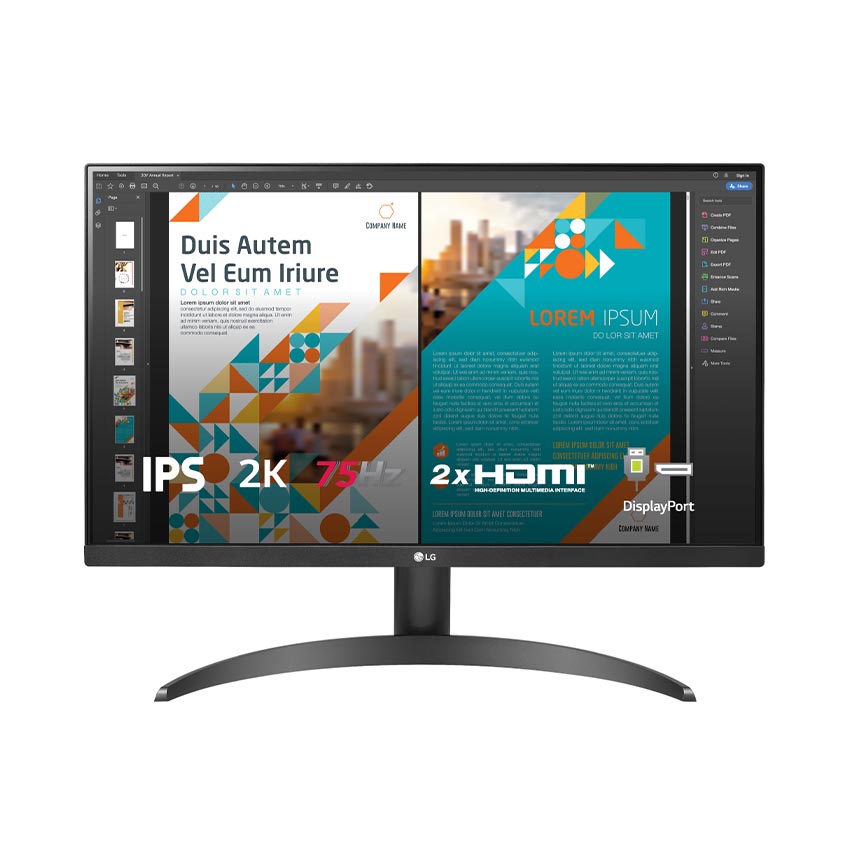 Màn hình LG 24QP500-B (23.8 inch/QHD/IPS/75Hz/5ms) ảnh 3