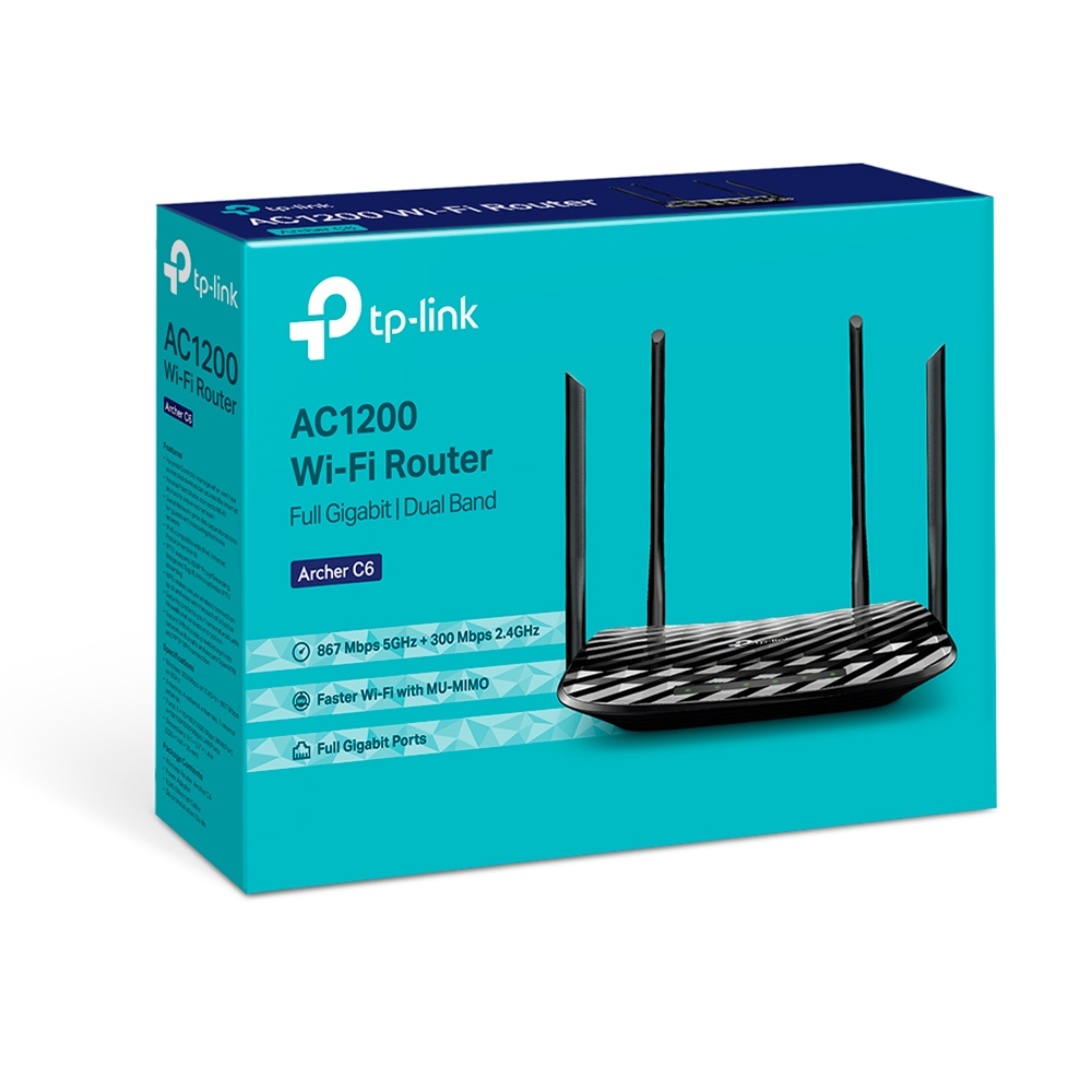 Bộ Định Tuyến TP-Link Archer C6 V2.20 AC1200 Wireless MU-MIMO Gigabit Router ảnh 2