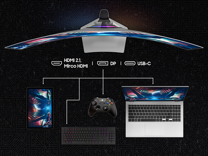 Màn hình Gaming SAMSUNG Odyssey OLED G9 G93SD LS49DG930SEXXV (49 inch - OLED - DQHD - 240Hz - 0.03ms - Cong) ảnh 4