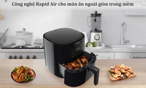 Nồi chiên không dầu Philips 6.2 lít HD9280/90 ảnh 5