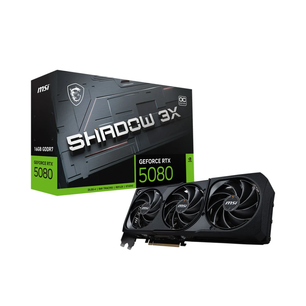 Card màn hình Msi GeForce RTX 5080 16G SHADOW 3X OC 16GB GDDR7