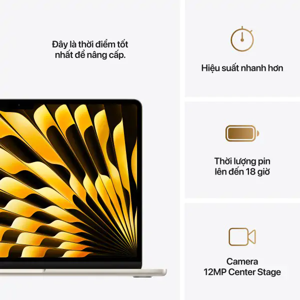 MacBook Air M4 13 inch 8GPU 10CPU 16GB 256GB - Chính Hãng VN - MW123SA/A ảnh 3