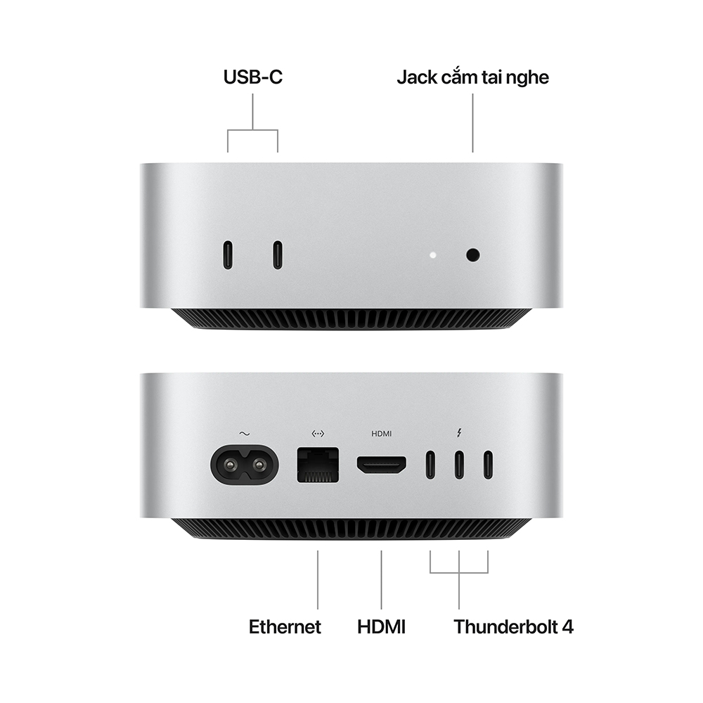 Máy Tính Mac Mini M4 10C CPU 10C GPU 16GB 256GB Chính Hãng Apple ảnh 4