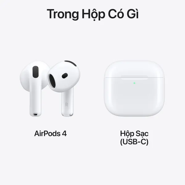 Tai nghe Bluetooth Apple AirPods 4 | Chính hãng Apple Việt Nam ảnh 6