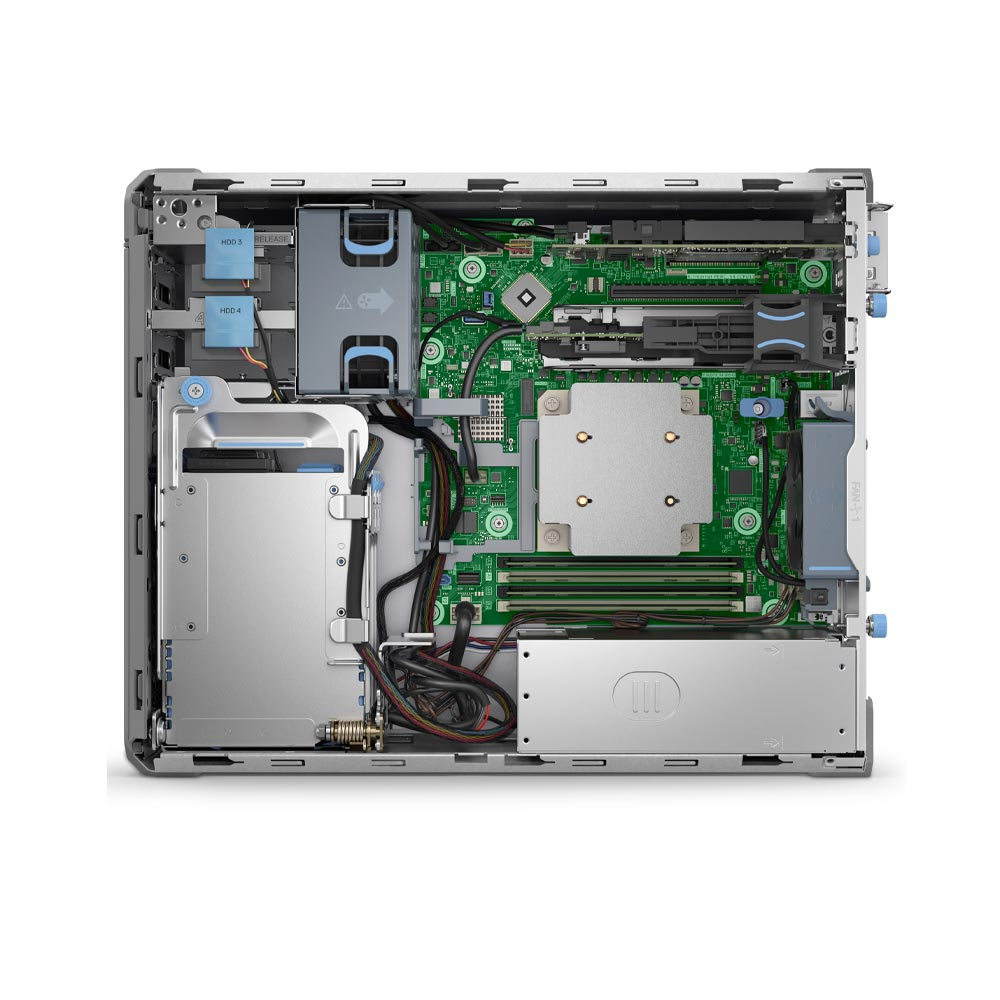 Máy chủ Dell PowerEdge T160 42SVRDT1601A (Intel Xeon E-2414 2.6G | 16GB Ram | 2TB HDD | iDRAC9, Basic 16G | RAID S160 | Powercord | BC5720DP 1GbE LOM | DVD-ROM EXT | PSU 300W | 3Years) ảnh 3