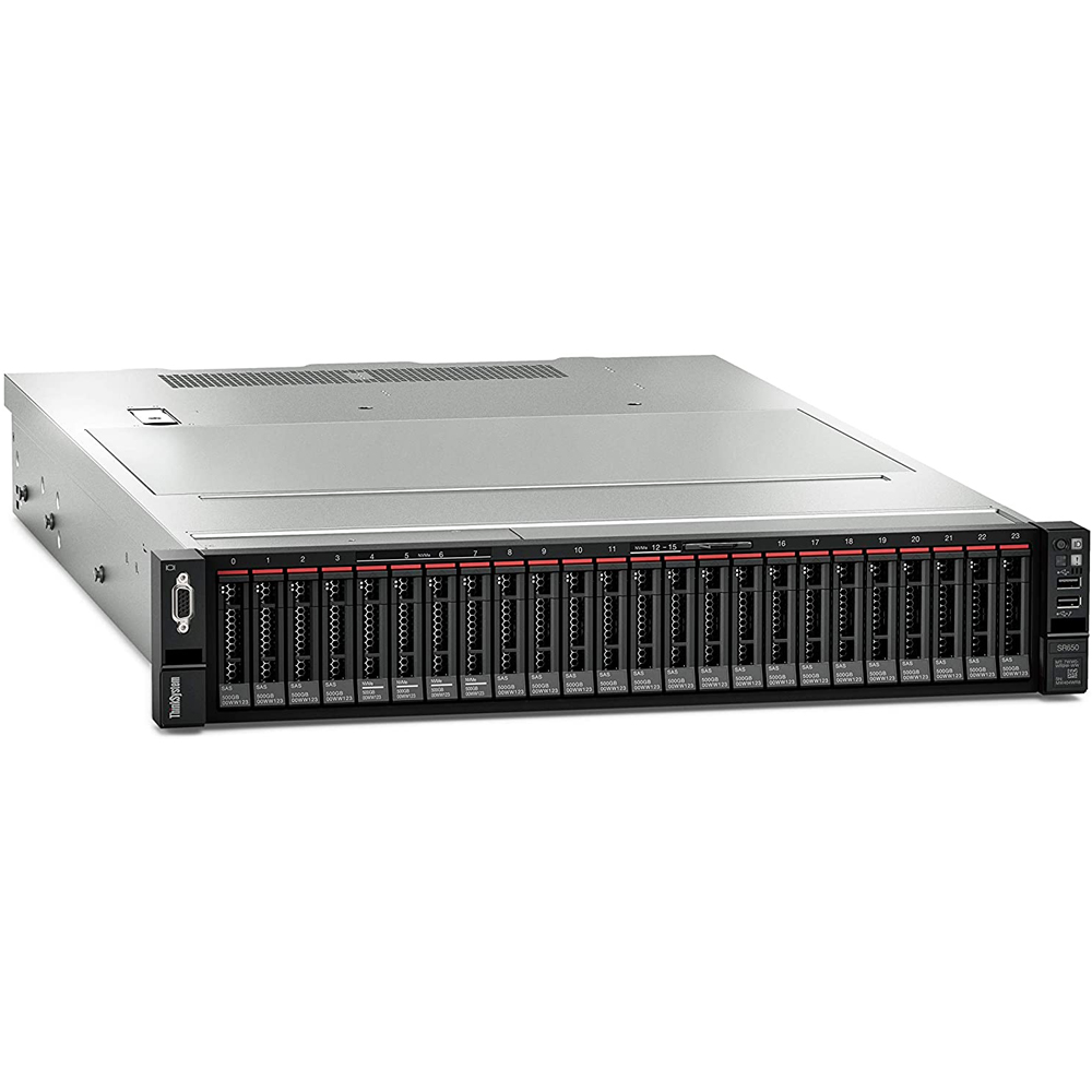 Máy chủ Lenovo ThinkSystem SR650 1xIntel Xeon Silver 4210 10C 2.2GHz 85W, 1x16GB 2Rx8, RAID 930-8i 2GB Flash PCIe 12Gb Adapter, 8/8 LFF, No Eth, 1x750W, XCC Standard, Wty 3Y