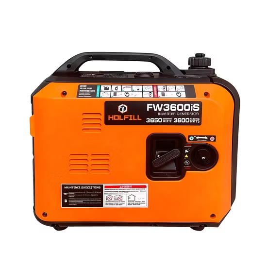 Máy phát điện xăng biến tần công suất lớn, hoạt động êm ái, một pha, 3 kW (3.5 kW), 3 kVA, 3000W, làm mát bằng không khí ảnh 2