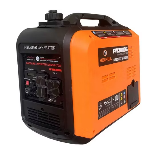 Máy phát điện xăng biến tần công suất lớn, hoạt động êm ái, một pha, 3 kW (3.5 kW), 3 kVA, 3000W, làm mát bằng không khí ảnh 4