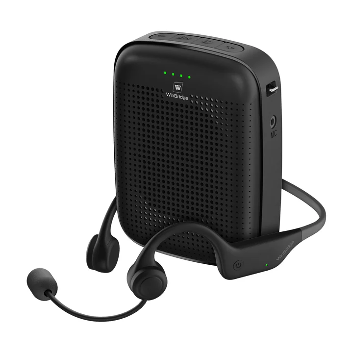 Máy trợ giảng WinBridge A007 Mic đeo tai Không dây 2.4G Dễ dùng