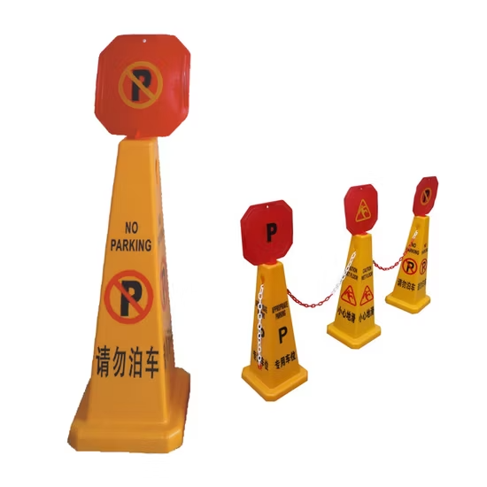 Biển báo cấm đỗ xe di động, thích hợp sử dụng trong nhà và ngoài trời ảnh 4