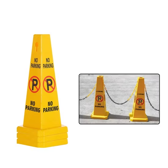 Biển báo cấm đỗ xe di động, thích hợp sử dụng trong nhà và ngoài trời ảnh 2