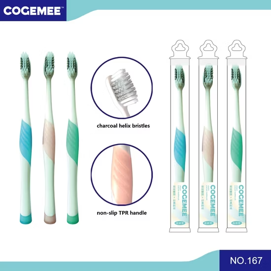 Bàn chải đánh răng người lớn dùng hàng ngày với lông bàn chải xoắn ốc ảnh 2