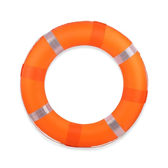 Phao cứu sinh nhựa HDPE đỏ bọc xốp EPE ảnh 2