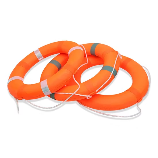 Phao cứu sinh nhựa HDPE đỏ bọc xốp EPE ảnh 4