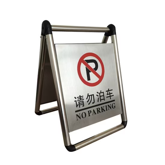 Biển báo an toàn gấp gọn bằng thép không gỉ ảnh 3