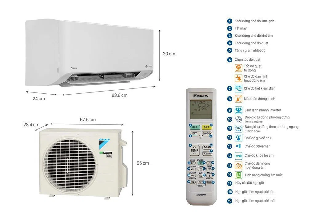 Máy lạnh Daikin Inverter 3 HP FTKY71ZVMV ảnh 4