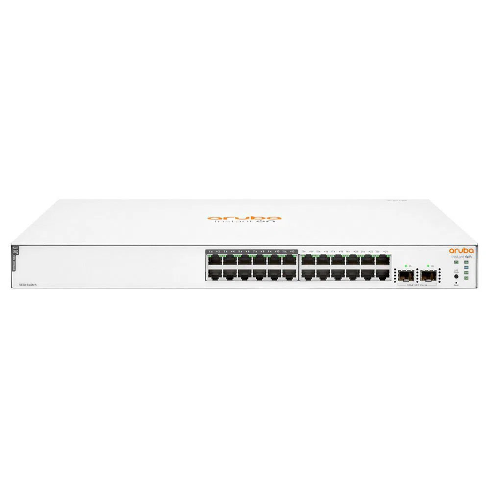 Switch Aruba Instant On 1830 24G JL813A 195W (Gigabit (1000Mbps)/ 24 Cổng/ 2 SFP/ Smart Switch/ 12 cổng PoE/ Vỏ Thép) ảnh 1