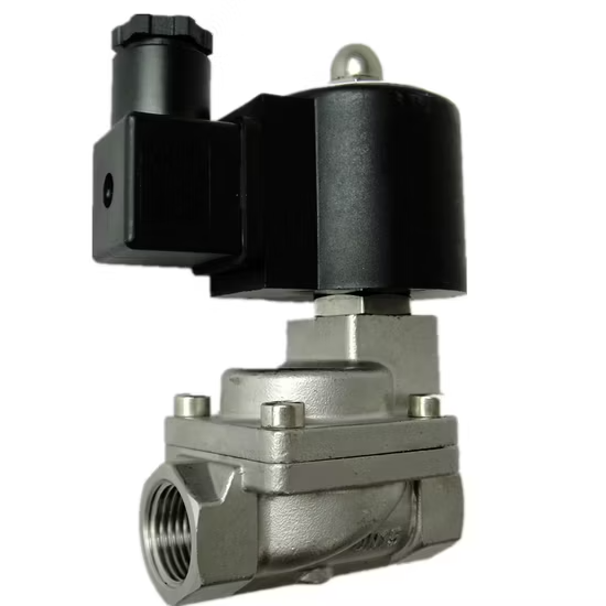 Van điện từ 2/2 chiều bằng thép không gỉ, kiểu piston dẫn hướng