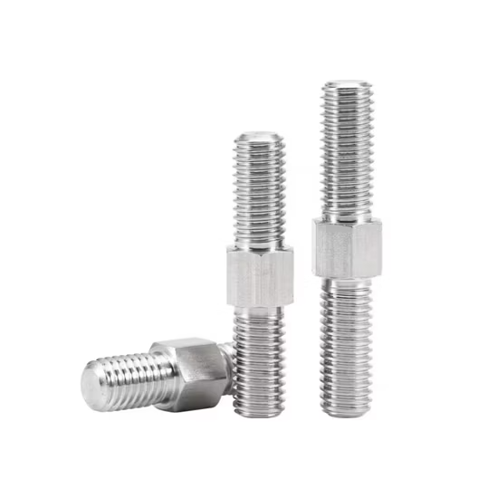 Bu lông đinh tán ren hai đầu lục giác bằng thép không gỉ SS304 SS316 ảnh 4