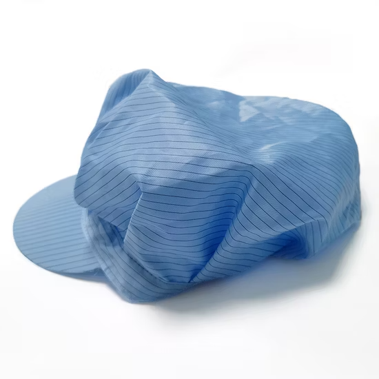 Mũ chống tĩnh điện polyester sợi carbon trong phòng sạch ảnh 2
