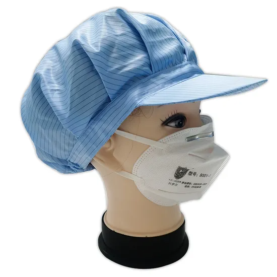 Mũ chống tĩnh điện polyester sợi carbon trong phòng sạch ảnh 3