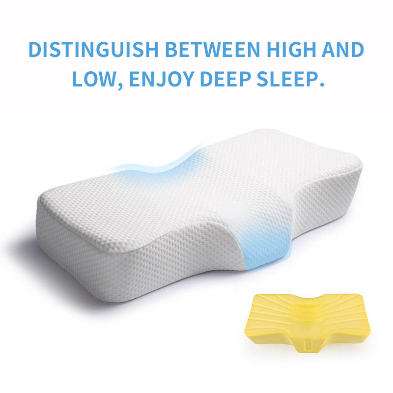 Gối kê cổ định hình chỉnh hình, chất liệu polyester, mút hoạt tính, có khóa kéo ảnh 2