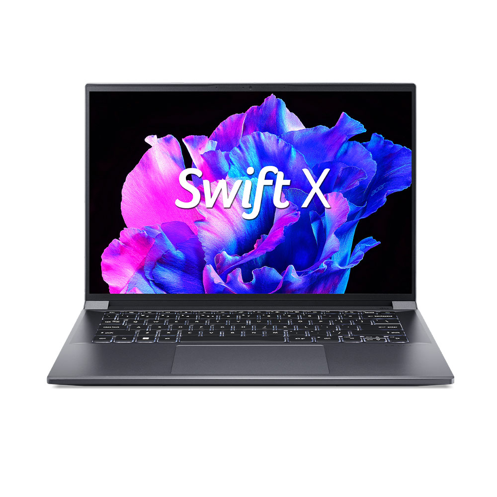 Laptop Acer Swift X 14 SFX14-71G-78SY NX.KEVSV.006 (Thông số: Intel Core i7-13700H |Ram 32GB |SSD 1TB | RTX 4050 6GB GDDR6 | 14.5 inch 2.8K OLED | Win 11 | Steel Gray) ảnh 1