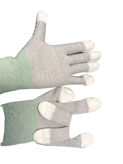 Găng tay lao động phòng sạch bằng nylon phủ PU ở lòng bàn tay ảnh 4