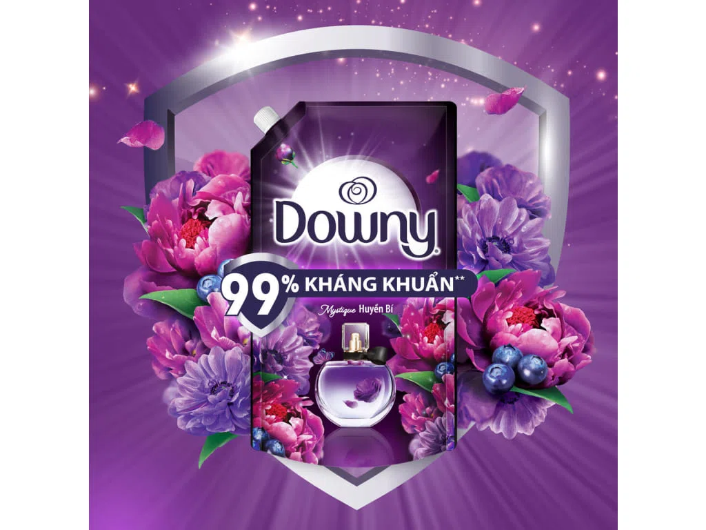 Nước xả vải Downy hương nước hoa huyền bí túi 3 lít ảnh 4