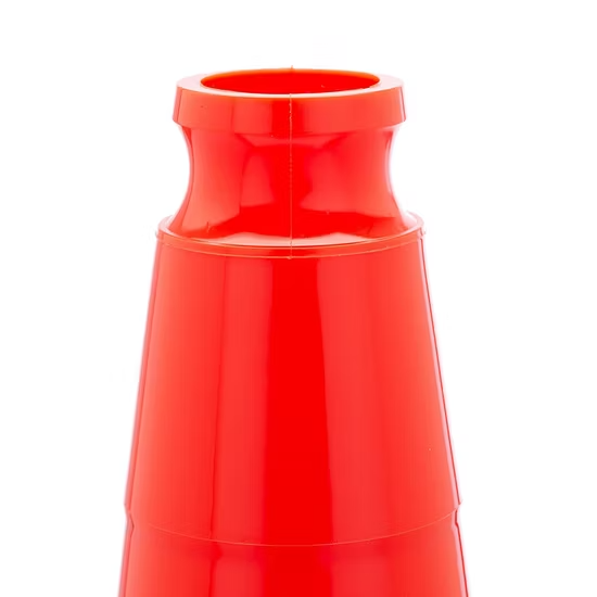 Cọc phân làn giao thông bằng nhựa PVC phản quang màu cam, cao 36 inch, chịu lực cao ảnh 3