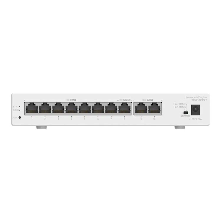 Multi-Service Gateway S380-S8P2T, 2*GE WAN, 8*GE LAN(PoE+, 124W) ảnh 2