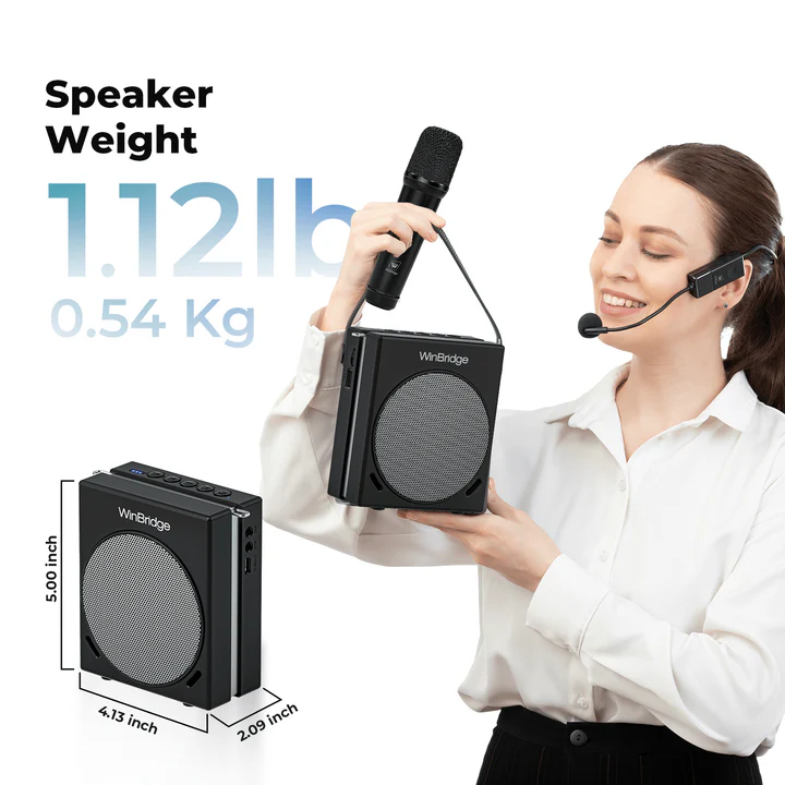 Máy trợ giảng WinBridge S91 | 30W | UHF Wireless | Dual Mic ảnh 3