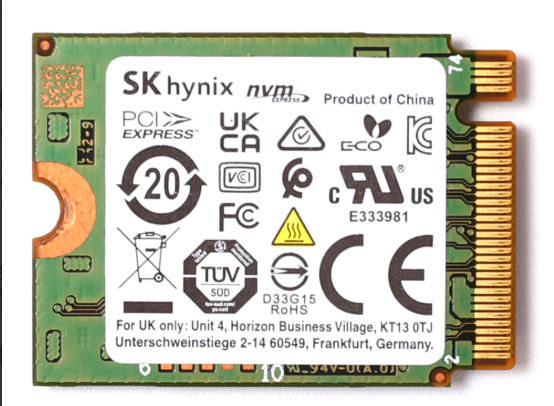 Ổ CỨNG SK HYNIX SSD 256GB NVME GEN3X4 2230  ảnh 2