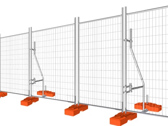 Rào chắn tạm thời gấp lại được bằng thép ảnh 3