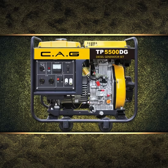 Máy phát điện dự phòng khẩn cấp 5kW 5000W chạy bằng dầu diesel, ổn định, di động và không gây tiếng ồn
