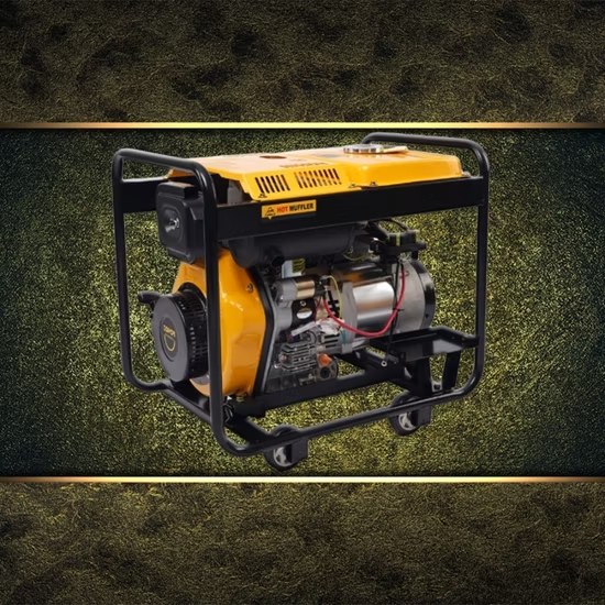 Máy phát điện dự phòng khẩn cấp 5kW 5000W chạy bằng dầu diesel, ổn định, di động và không gây tiếng ồn ảnh 3