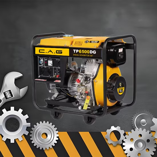 Máy phát điện dự phòng khẩn cấp 5500W 5000W 4500W, máy phát điện diesel di động ổn định, hoạt động êm ái ảnh 3