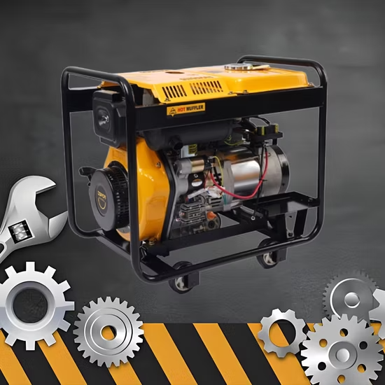 Máy phát điện dự phòng khẩn cấp 5500W 5000W 4500W, máy phát điện diesel di động ổn định, hoạt động êm ái ảnh 4