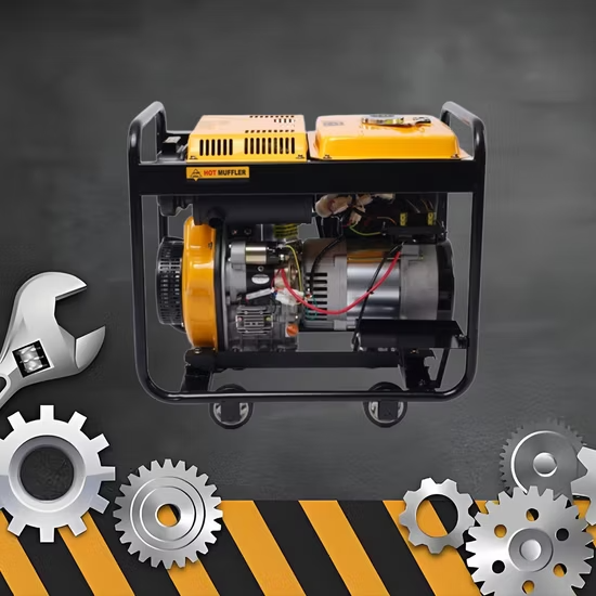 Máy phát điện dự phòng khẩn cấp 5500W 5000W 4500W, máy phát điện diesel di động ổn định, hoạt động êm ái ảnh 2