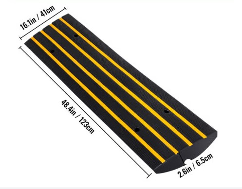 Các ramp cao bằng cao su cho lối đi ô tô, che dây cáp, cầu lề đường ảnh 2