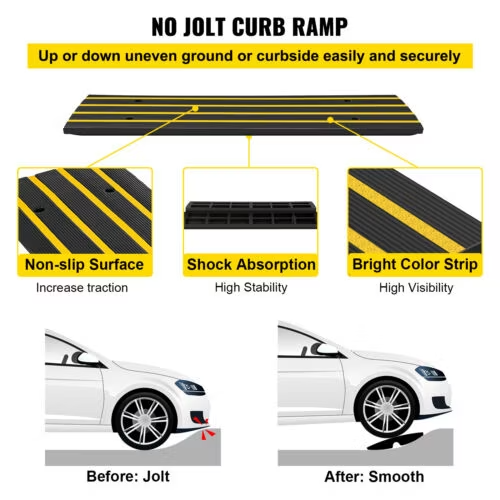 Các ramp cao bằng cao su cho lối đi ô tô, che dây cáp, cầu lề đường ảnh 4