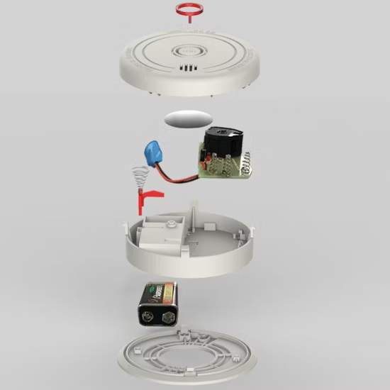 Đầu báo khói quang điện dùng pin ảnh 4
