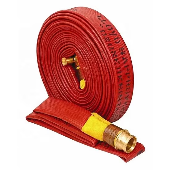 Ống dẫn nước chữa cháy chịu áp lực cao, bền bỉ, kích thước 1.5/2/2.5/3/4 inch, làm bằng PVC/TPU/cao su, dẻo dai, có lớp lót bằng vải bạt, thích hợp cho tủ chữa cháy ảnh 2