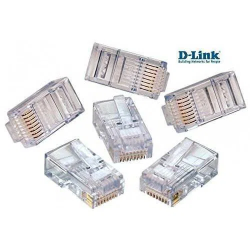 ĐẦU BẤM DÂY MẠNG Cat.6 UTP 8P8C Plug,  1U Micron Gold Plated (100pcs per pack)
