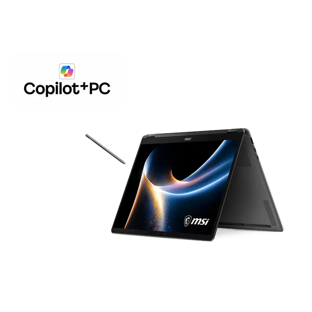 Laptop MSI Prestige 14 Flip AI+ D3MTG-021VN (Intel Core Ultra 9 386H/Intel Arc graphics/14 inch FHD+/Touch Screen/32GB/1TB/Windows 11 Home/Xám) ảnh 3