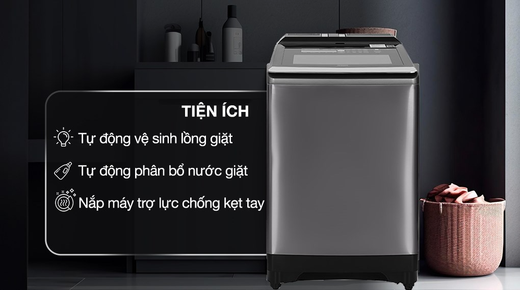 Máy giặt Hitachi Inverter 25 kg SF-250ZFVAD SS ảnh 3