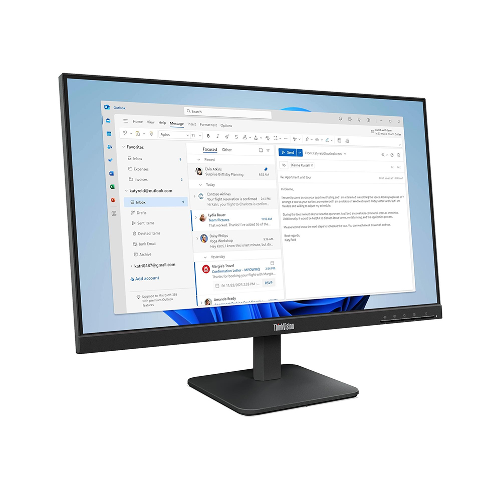 Màn hình Lenovo ThinkVision S24-4e 64B5KAR1VN (23.8 inch - IPS - FHD - 100Hz - 4ms) ảnh 3