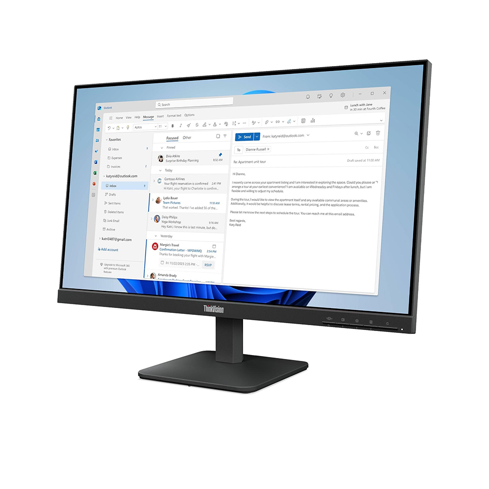 Màn hình Lenovo ThinkVision S24-4e 64B5KAR1VN (23.8 inch - IPS - FHD - 100Hz - 4ms) ảnh 2