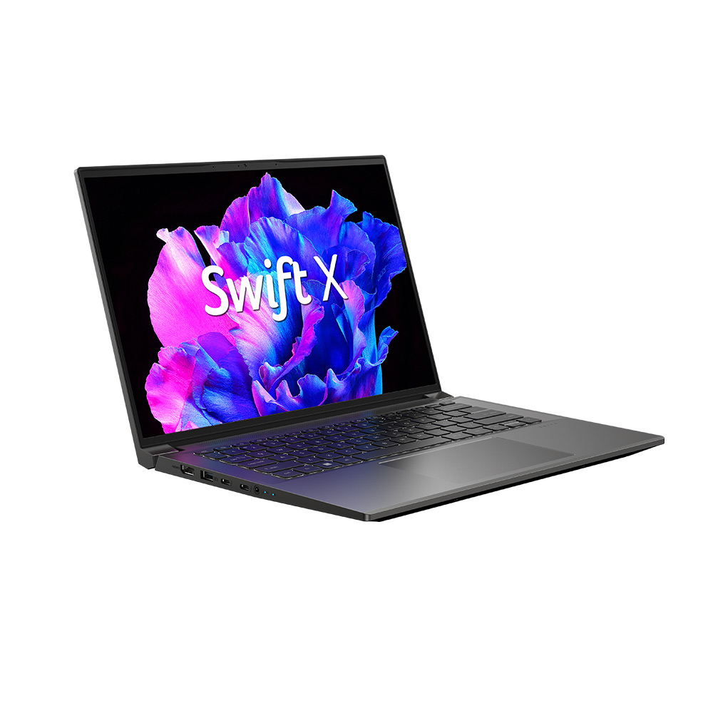 Laptop Acer Swift X 14 SFX14-71G-78SY NX.KEVSV.006 (Thông số: Intel Core i7-13700H |Ram 32GB |SSD 1TB | RTX 4050 6GB GDDR6 | 14.5 inch 2.8K OLED | Win 11 | Steel Gray) ảnh 2