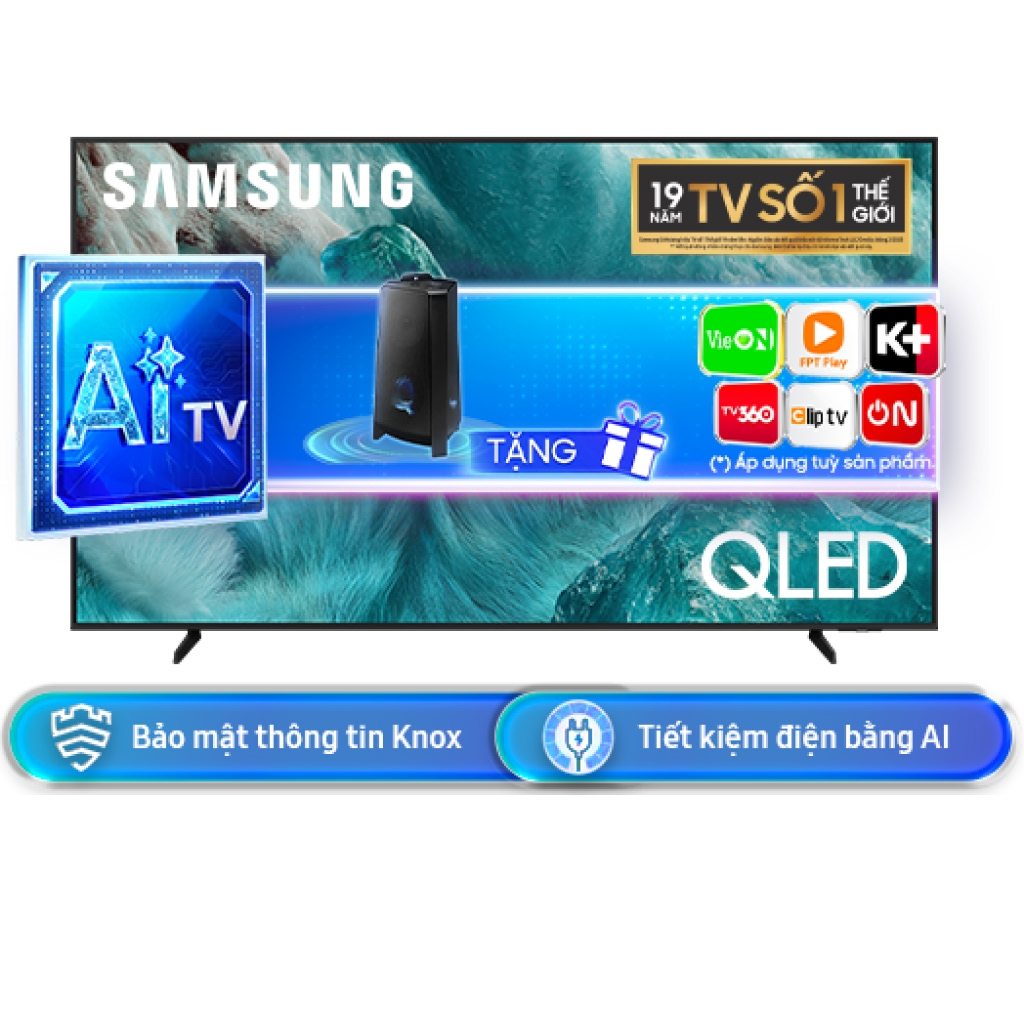Smart Tivi QLED Samsung 4K 75 Inch QA75Q7FAAKXXV Đen